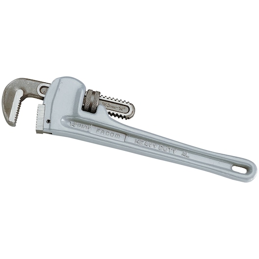 Light alloy 90° offset American model pipe wrench 76 mm
