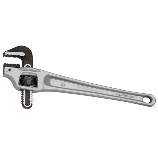 Light alloy 90° offset American model pipe wrench 60 mm