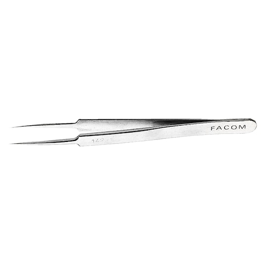 High precision tweezers straight fine tip extra clearance nose