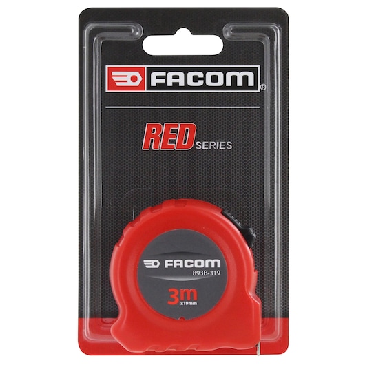 Metric Short Tape 3m x 19mm RED Series