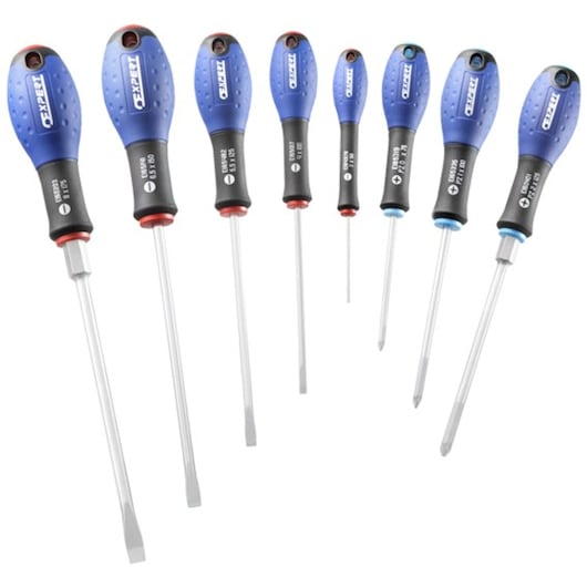 EXPERT by FACOM® Screwdrivers Set -Slotted/Pz 8 pieces