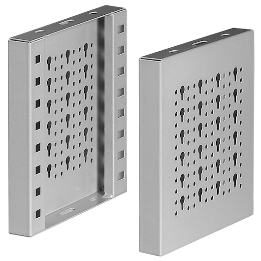 2 Metal Uprights 5003ME, for Creating Shelves, D 375 x H 542 mm