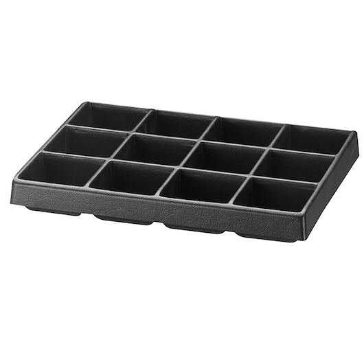 Plastic Storage Tray for Small Parts, 12 Cells-Drawers, H 75 mm