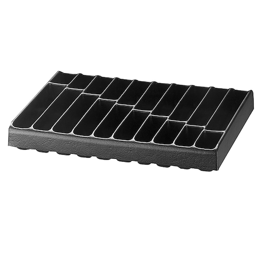 Plastic Storage Tray for Small Parts, 20 Cells-Suitcase