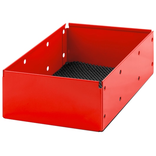Metal Container for Uprights 5003mf, Rubber Mat, L 187 x H 90 mm