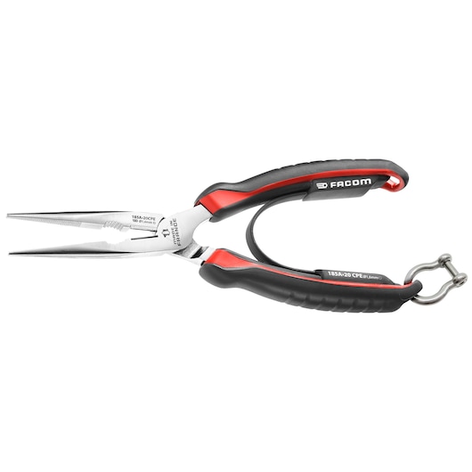 Long Half-Round Nose Pliers 200mm Safety Lock System
