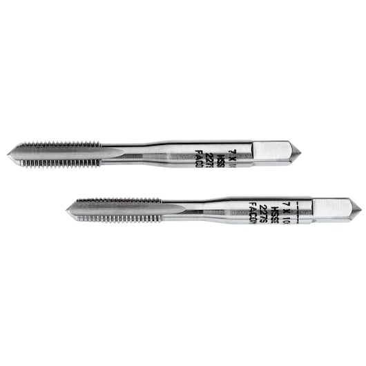 "High performance" cobalt taps, set of 2 cobalt taps (taper and bottoming), M5 x 0.8 mm