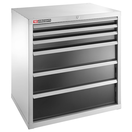 Heavy Load Industrial Cabinet, 6 Drawers 840 x 570 mm, Safety Lock System