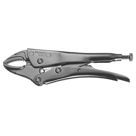 Standard curved Jaw lock-grip pliers, 190 mm