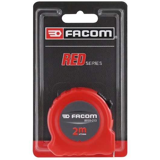 Metric Short Tape 2m x 13mm RED Series