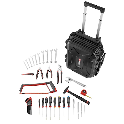 Rolling case With large Industrial Maintenance Set, 32 Tools