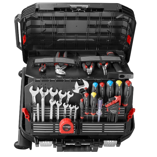 Rolling case With large Industrial Maintenance Set, 32 Tools