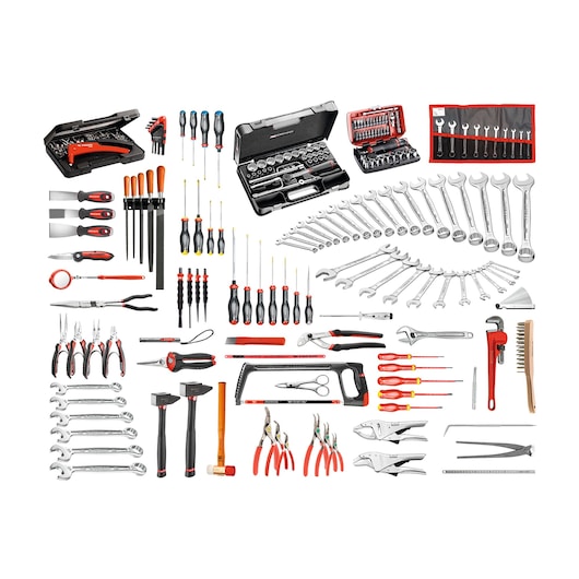 Mechanics Set, 203 Tools Metric
