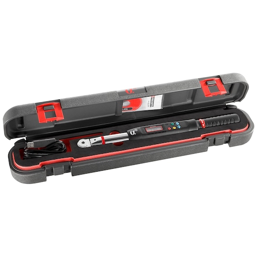 Electronic Torque Wrench with ratchet, drive 1/4, range 5-30Nm
