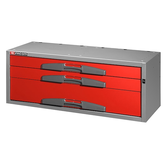 Large Drawer Chest With 3 Drawers, 2 x H 75, L x H 155, L 990 x H 382 mm