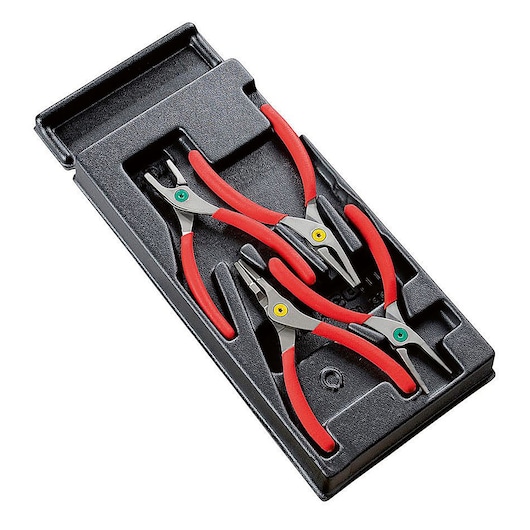 Module of 4 Straight Nose Circlips® pliers