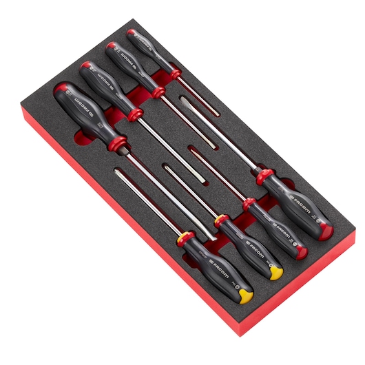 8 PROTWIST® screwdriver in foam module, small 1/3"