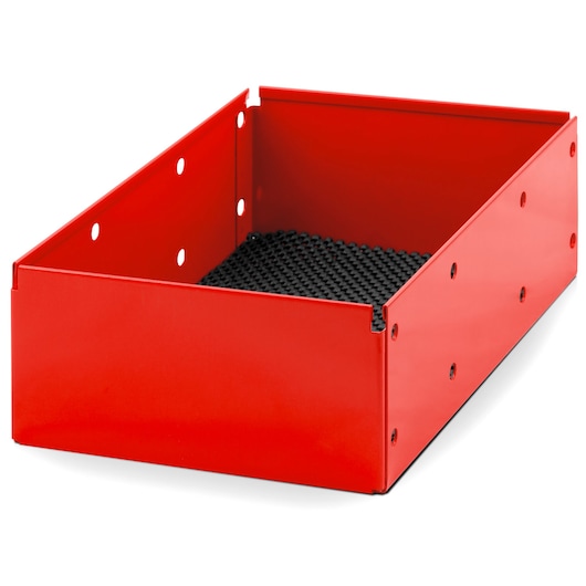 Metal Container for Uprights 5003 md, Rubber Mat, L 187 x H 90 mm